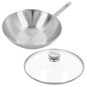 Demeyere Apollo 7 wok 30 cm met glazen deksel