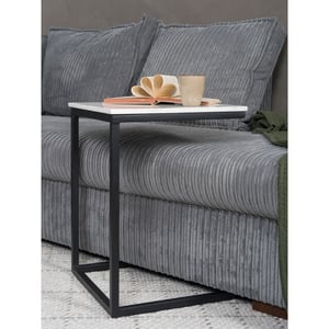 Home67 Laptoptafel mitch marmer wit/zwart
