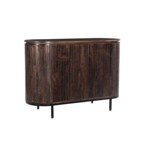 Livingfurn dressoir noor walnut 115cm mangohout / gecoat staal