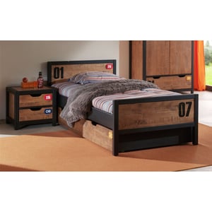Lucevi alex bed + nachtkastje + rolbed - 90x200 cm