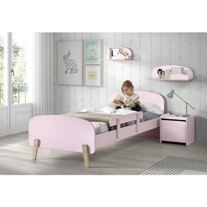 Lucevi kiddy bed + nachtkastje + hangplankjes + uitvalbeveiliging -