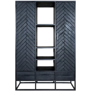 Home67 Kast raya visgraat mangohout 180 x 120 cm