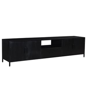 Livingfurn tv meubel kala 220 cm mangohout / gecoat staal