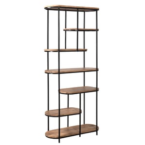 Brix kabinetkast milou 84x190cm marmer en gecoat staal bruin