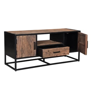 Livingfurn tv meubel dakota 150 cm riverwood / gecoat staal