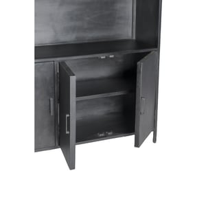 Livingfurn kabinetkast kala 40x120x200 mangohout en gecoat staal