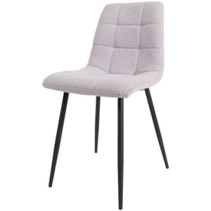 Home67 Eetkamerstoel jenna bouclé naturel