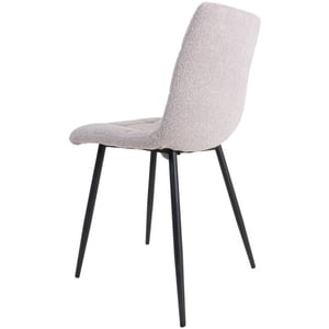 Home67 Eetkamerstoel jenna bouclé naturel