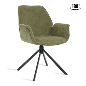 Multifurn 2x eetkamerstoel lenny stof mos
