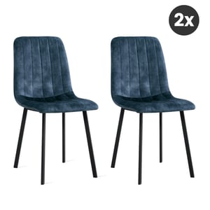 Multifurn 2x eetkamerstoel minsk fluweel -
