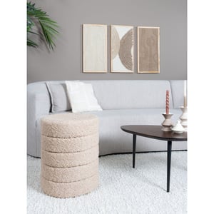 Home67 Poef rosa 53 x ø43 cm