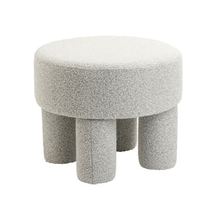 Multifurn Poef demi bouclé