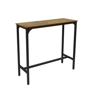 Furnilux vintage bartafel industrieel rustiek bruin met extra versteviging