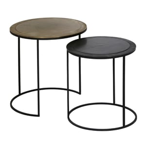 Light & Living bijzettafel talca Ø49x52cm - set van 2