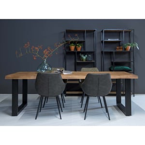 Brix eetkamertafel u poot 180 cm mangohout eettafel