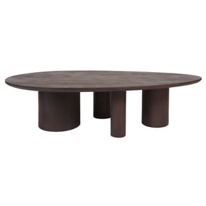 Home67 Salontafel amir 140 x 80 cm espresso mangohout