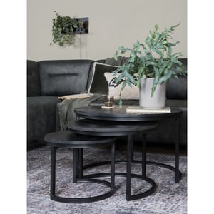 Home67 Salontafel bart set van 2 blad onderstel