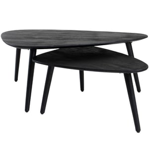 Home67 Salontafel jamal mangohout set van 2