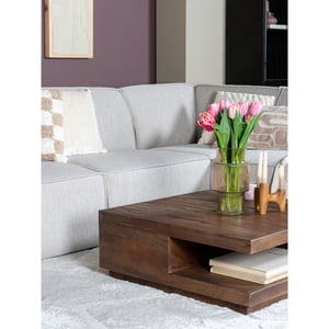 Home67 Salontafel bram espresso mangohout 80 x 80 cm