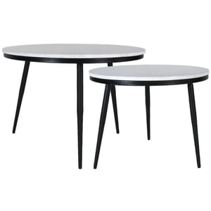 Home67 Salontafel melle marmer set van 2