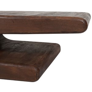 Home67 Salontafel maan espresso mangohout 110 x 60 cm