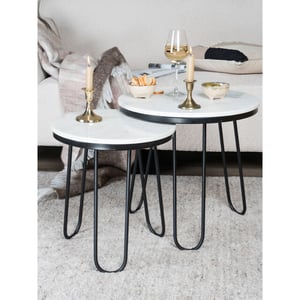 Home67 Salontafel milan marmer 49 cm
