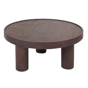 Home67 Salontafel tias ø70 cm espresso mangohout