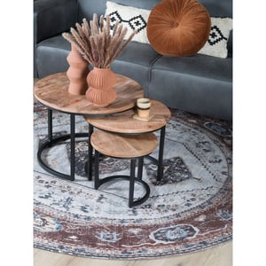Home67 Salontafel set van 3 industriële salontafelset erjan mangohout