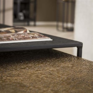 Hoyz salontafel iron metallic - set van 2