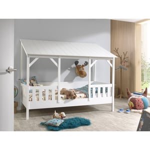 Lucevi housebed 03 huisbed 90 x 200 cm dak lattenbodem rollend 16 latten