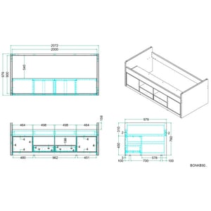 Lucevi bonny 90 kajuitbed 90x200cm fuchsia