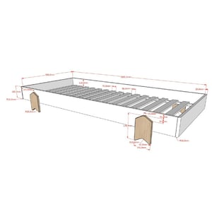 Lucevi modulo arrow bed 90x200cm -