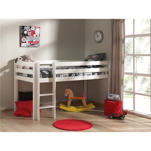 Lucevi pino halfhoogslaper met ladder 90x200cm - h115cm