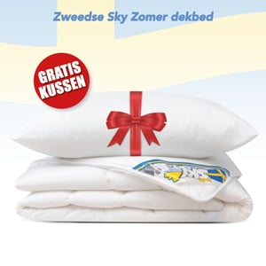 Swedish Sky Zomer dekbed + 1 hoofdkussen tweepersoons dekbed set 200x200 cm
