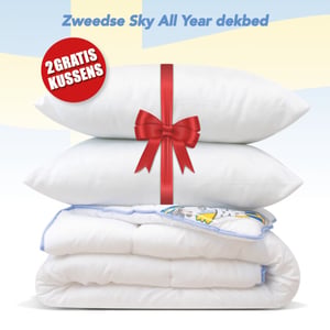 Swedish Sky All year dekbed + 2 hoofdkussen litsjumeaux dekbed set 240x220 cm