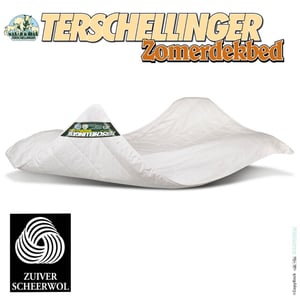 Terschellinger Wolweelde Terschellinger zomer dekbed | zuiver scheer wollen zomer dekbed | luchtig, licht