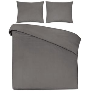 DoubleDry Dekbedovertrek 100% natuurlijk katoen eenpersoons 140x200/220 cm + 1