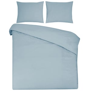 DoubleDry Dekbedovertrek 100% natuurlijk katoen lits jumeaux 240x200/220 cm +