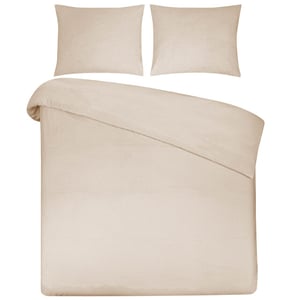 DoubleDry Dekbedovertrek 100% natuurlijk katoen tweepersoons 200x200/220 cm +