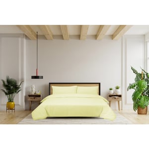 DoubleDry Dekbedovertrek 100% natuurlijk katoen tweepersoons 200x200/220 cm +