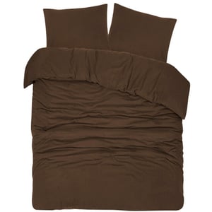 DoubleDry Dekbedovertrek flanel 100% zacht katoen eenpersoons 140x200/220 cm +