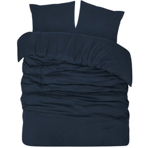DoubleDry Dekbedovertrek flanel 100% zacht katoen eenpersoons 140x200/220 cm +