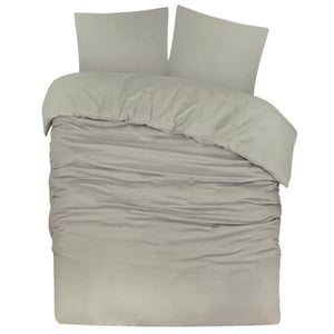 DoubleDry Dekbedovertrek flanel 100% zacht katoen eenpersoons 140x200/220 cm +