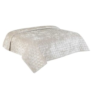 Unique Living bedsprei peggy dove white 240x280cm