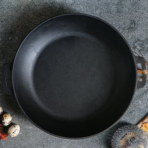 Maysternya Gietijzeren barbecuepan ø 26 x 6 cm zwart