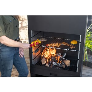 Westmann Barbecue en open haard staal vuurkorf 41x70x229cm wmlg610-b
