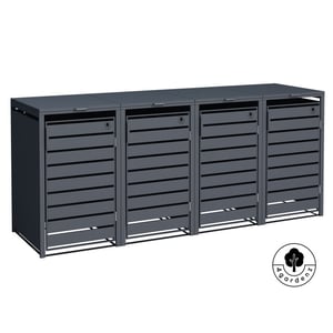 4gardenz ® kliko ombouw 4 kliko's containerombouw container ombouw antraciet
