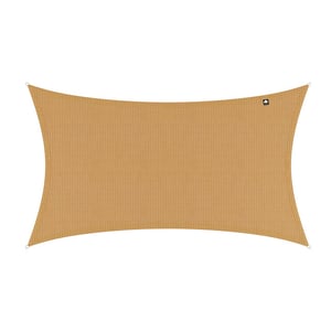 Kopu ® schaduwdoek rechthoek 2x4 m waterdicht zonnedoek zand