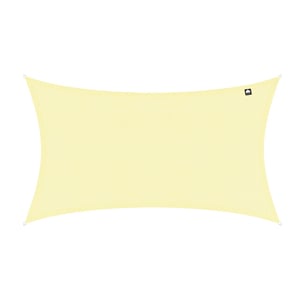 Kopu ® schaduwdoek rechthoek waterdicht 2x3 m zonnedoek creme