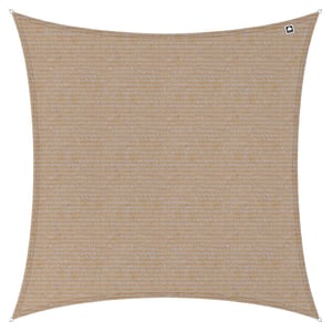 Kopu ® schaduwdoek vierkant 5x5 m 280 gram waterdoorlatend beach